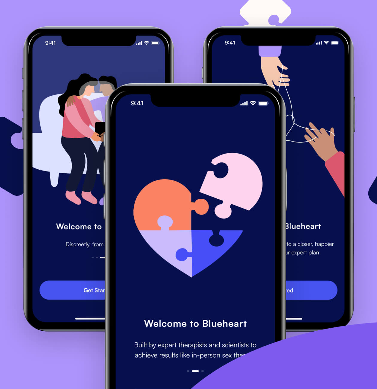 Blueheart – digital sex therapy mobile app - Website Development - Photo 4