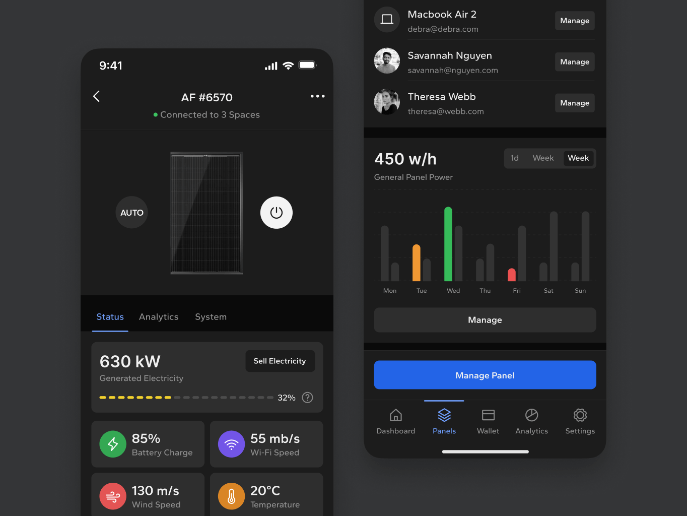 Ectopanel – Solar panels control mobile app - Website Development - Photo 3