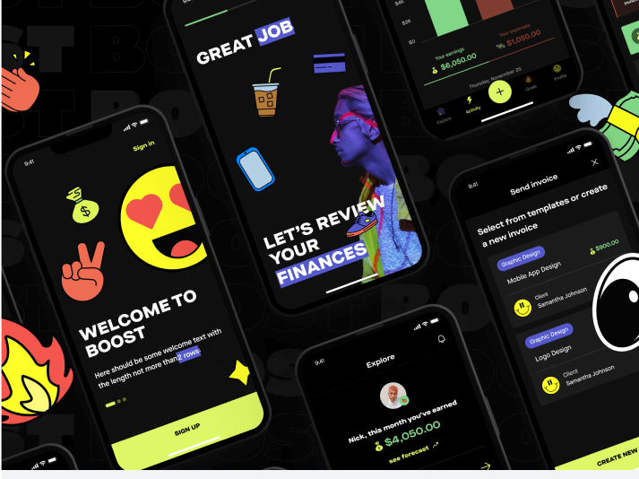 BOOST – Income tracker mobile app for freelancers - image cover