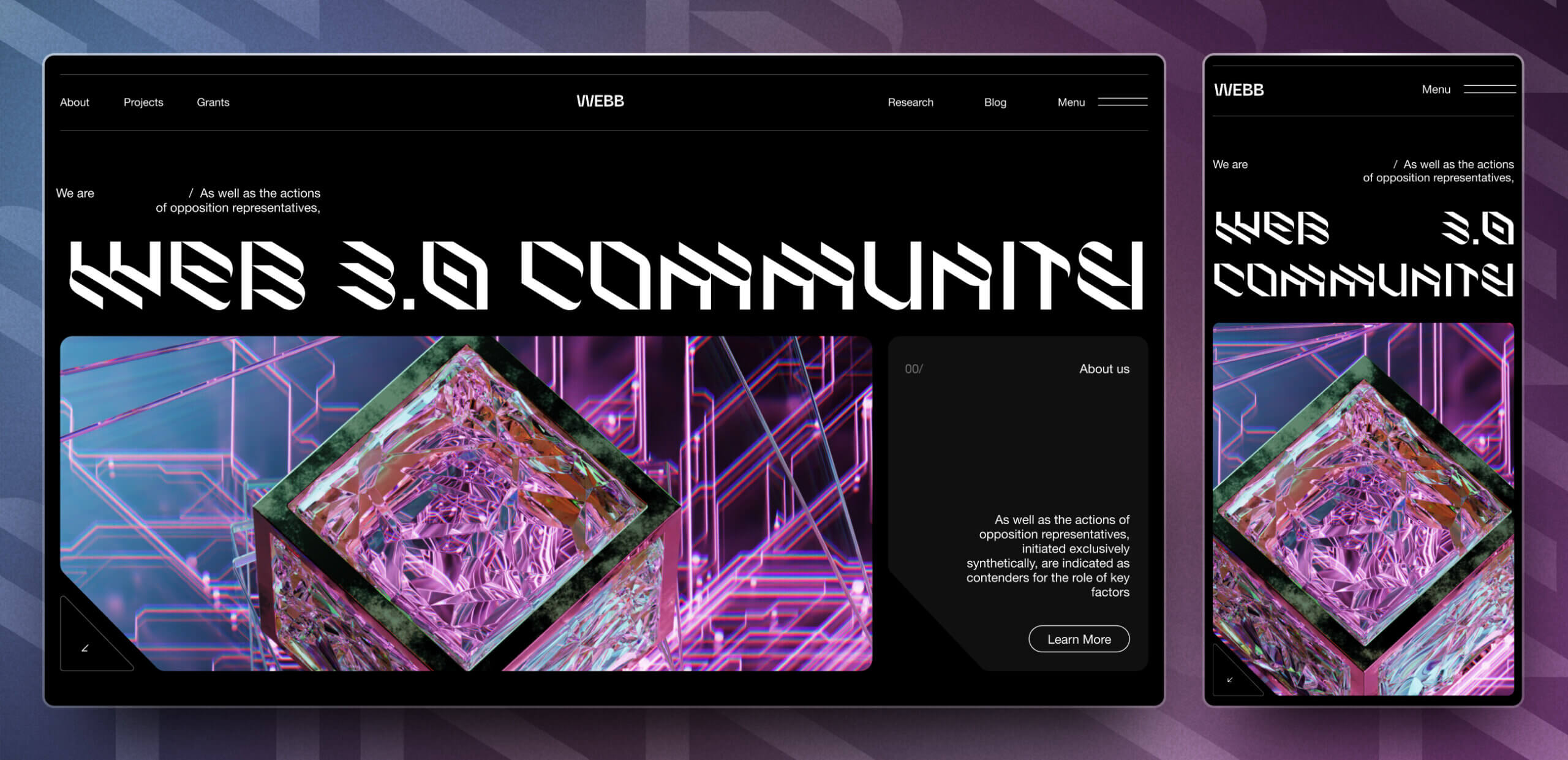 WEBB – Piattaforma comunitaria Web3 - Website Development - Photo 1
