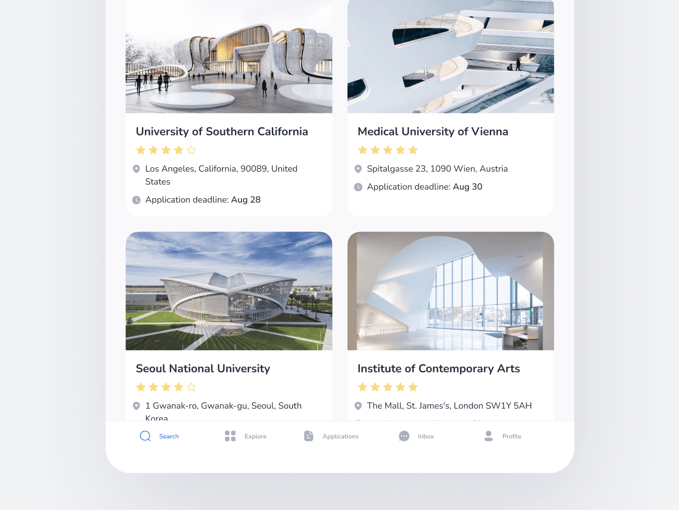 UVER – Universities Aggregator mobile app - Website Development - Photo 13
