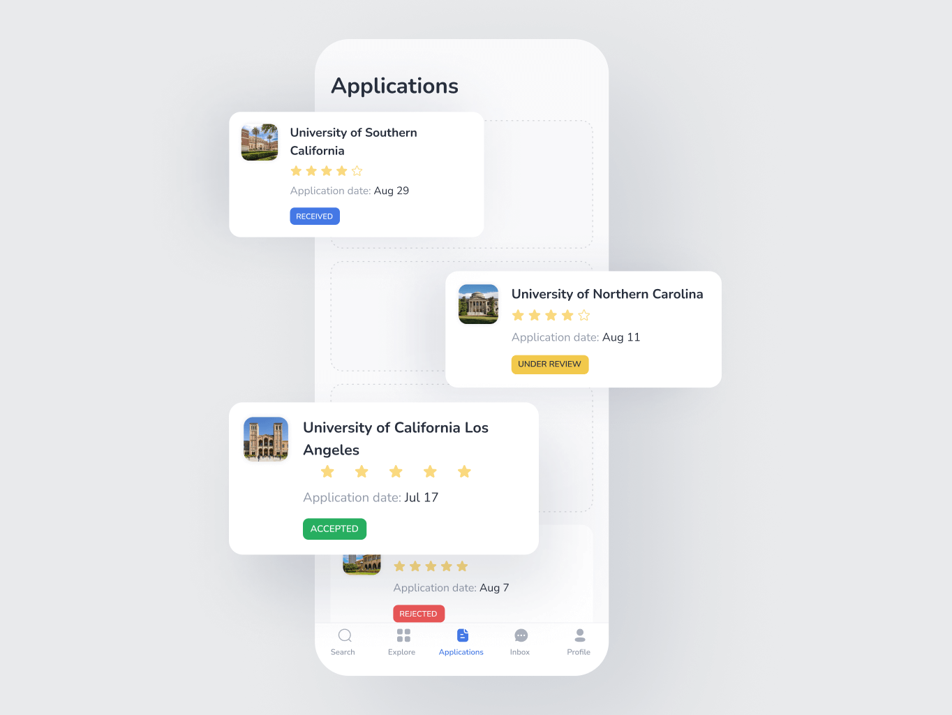 UVER – Universities Aggregator mobile app - Website Development - Photo 5