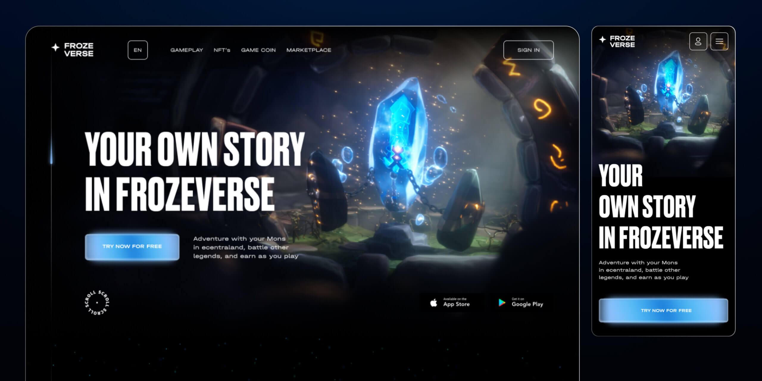 Frozeverse – Gioco VR Metaverse - Website Development - Photo 18