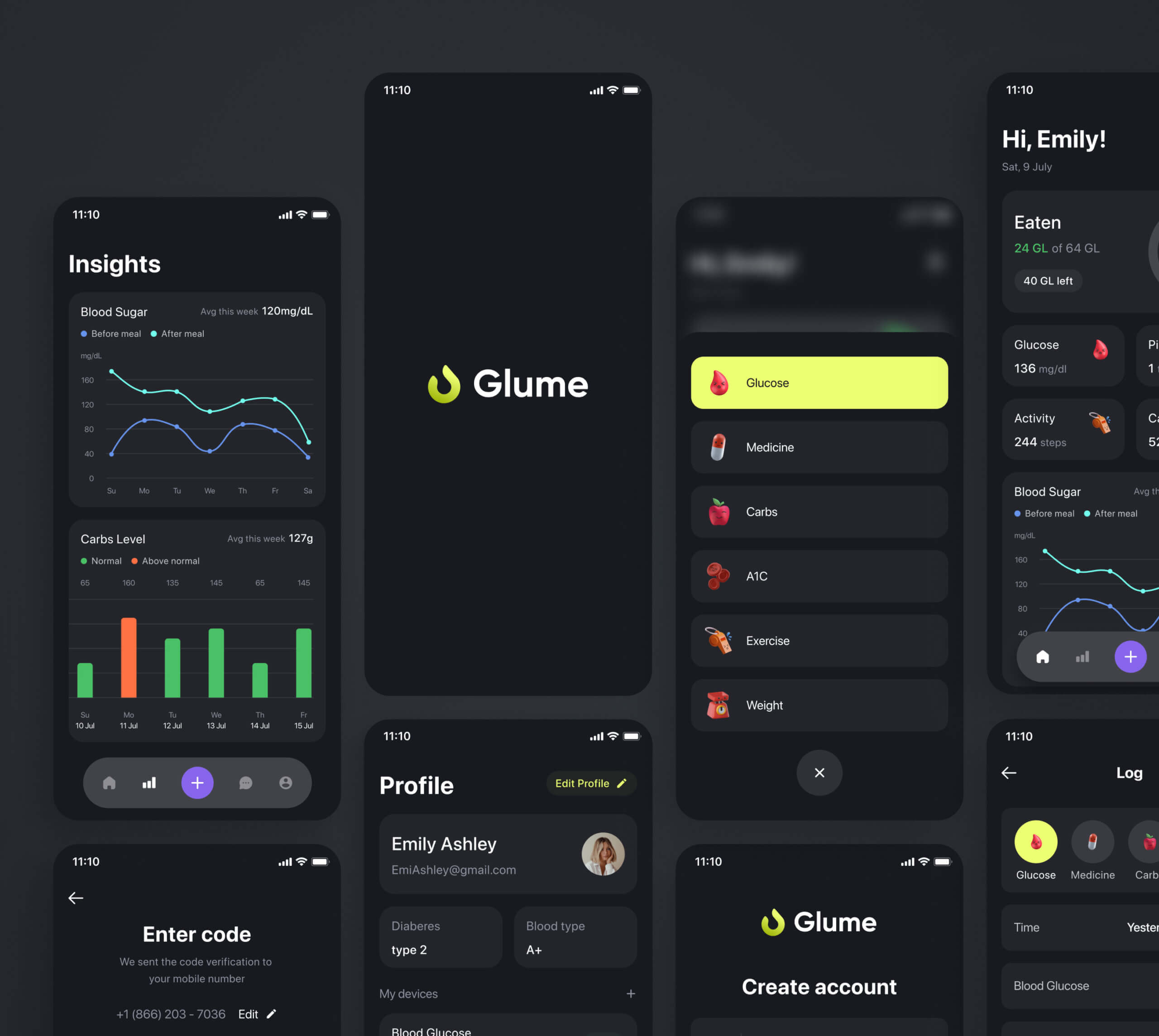 Glume – healthcare mobile app for diabetics - Website Development - Photo 8