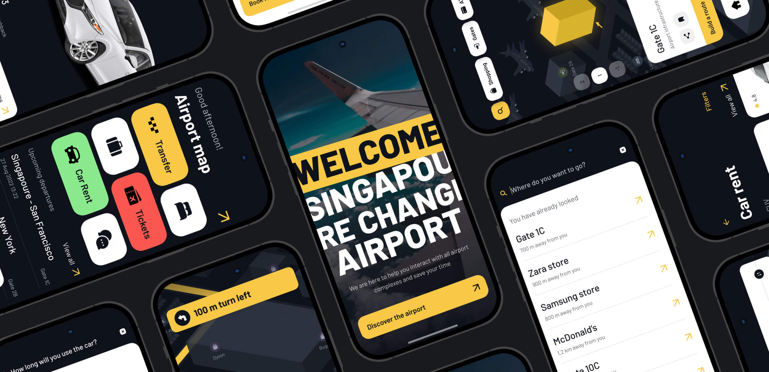Sinport – Singapore Airport navigation app - Website Development - Photo 1