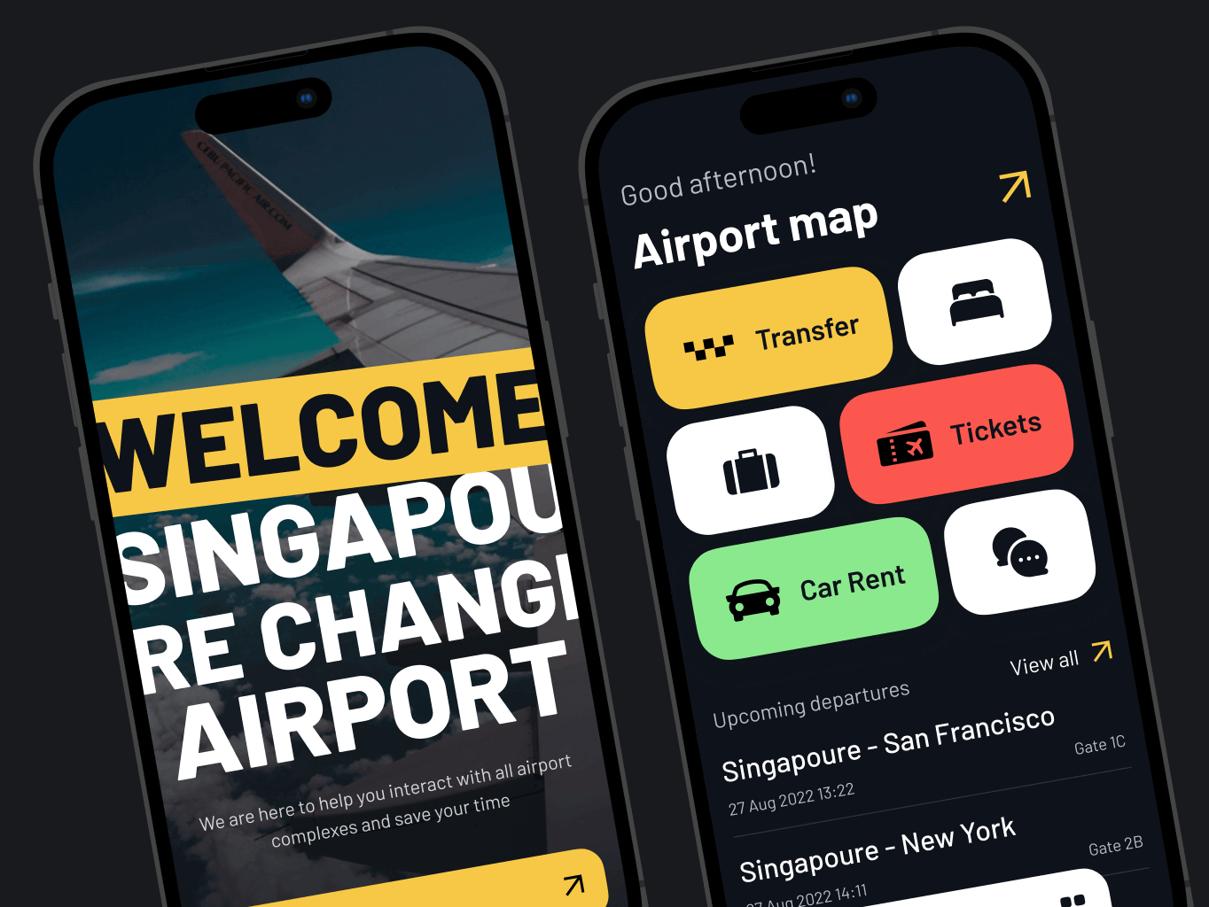 Sinport – Singapore Airport navigation app - Website Development - Photo 3