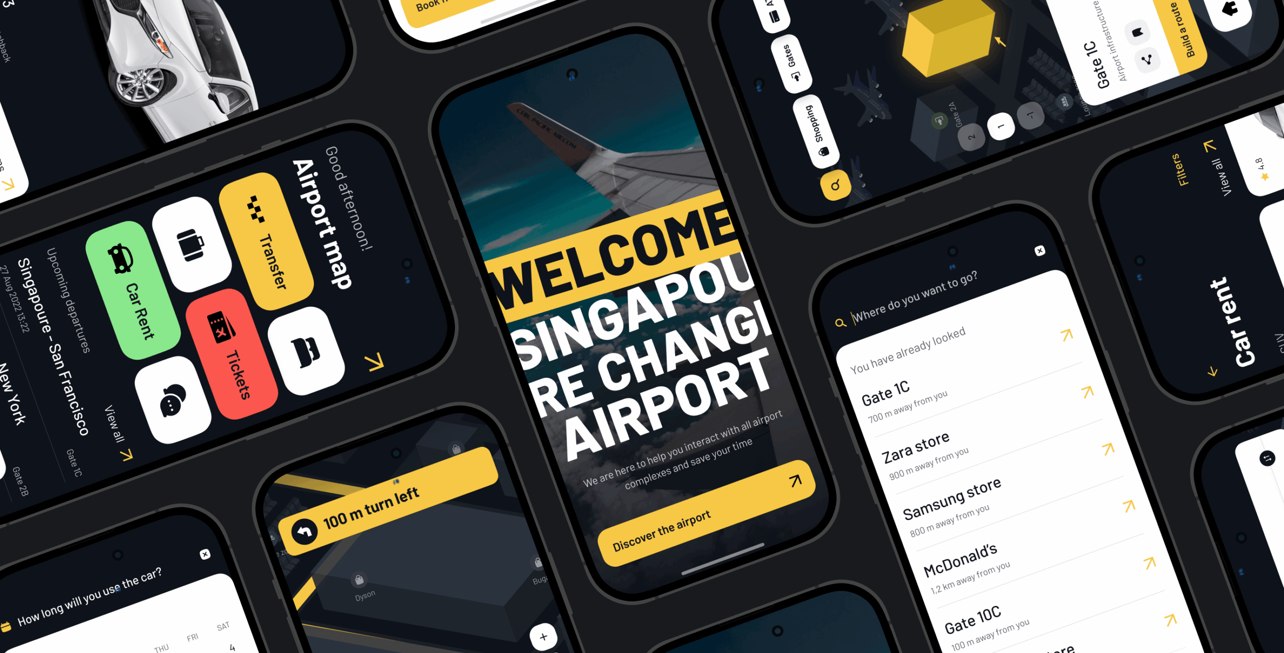 Sinport – Singapore Airport navigation app - Website Development - Photo 1