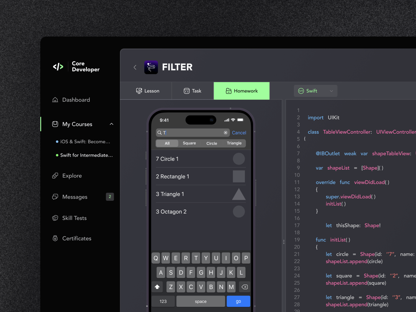 Core Developer – the platform for learning how to program - Website Development - Photo 15