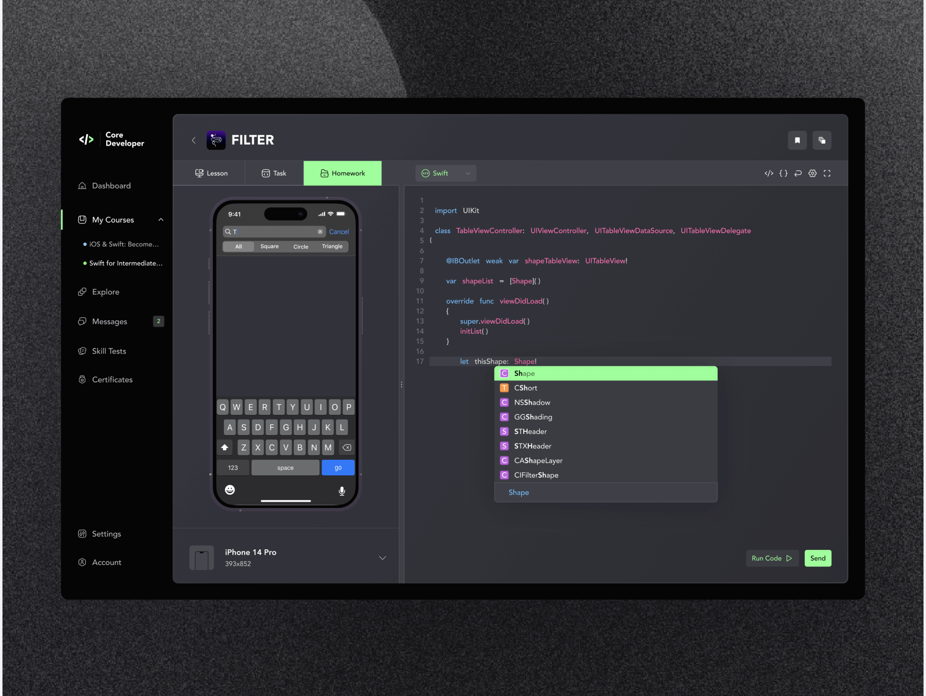 Core Developer – the platform for learning how to program - Website Development - Photo 16