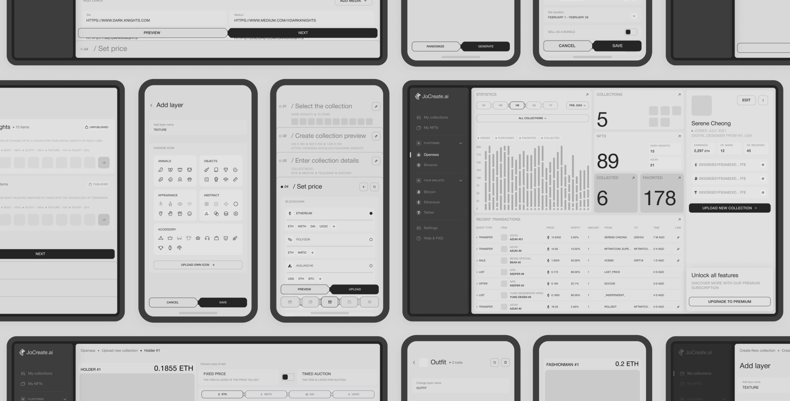 JoCreate – Application for creating NFT collections - Website Development - Photo 10
