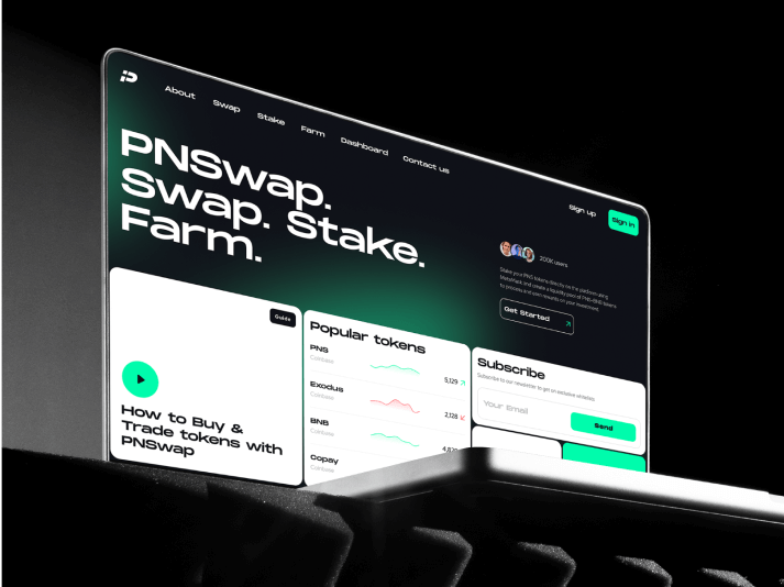 PNSwap – token exchange platform - image cover
