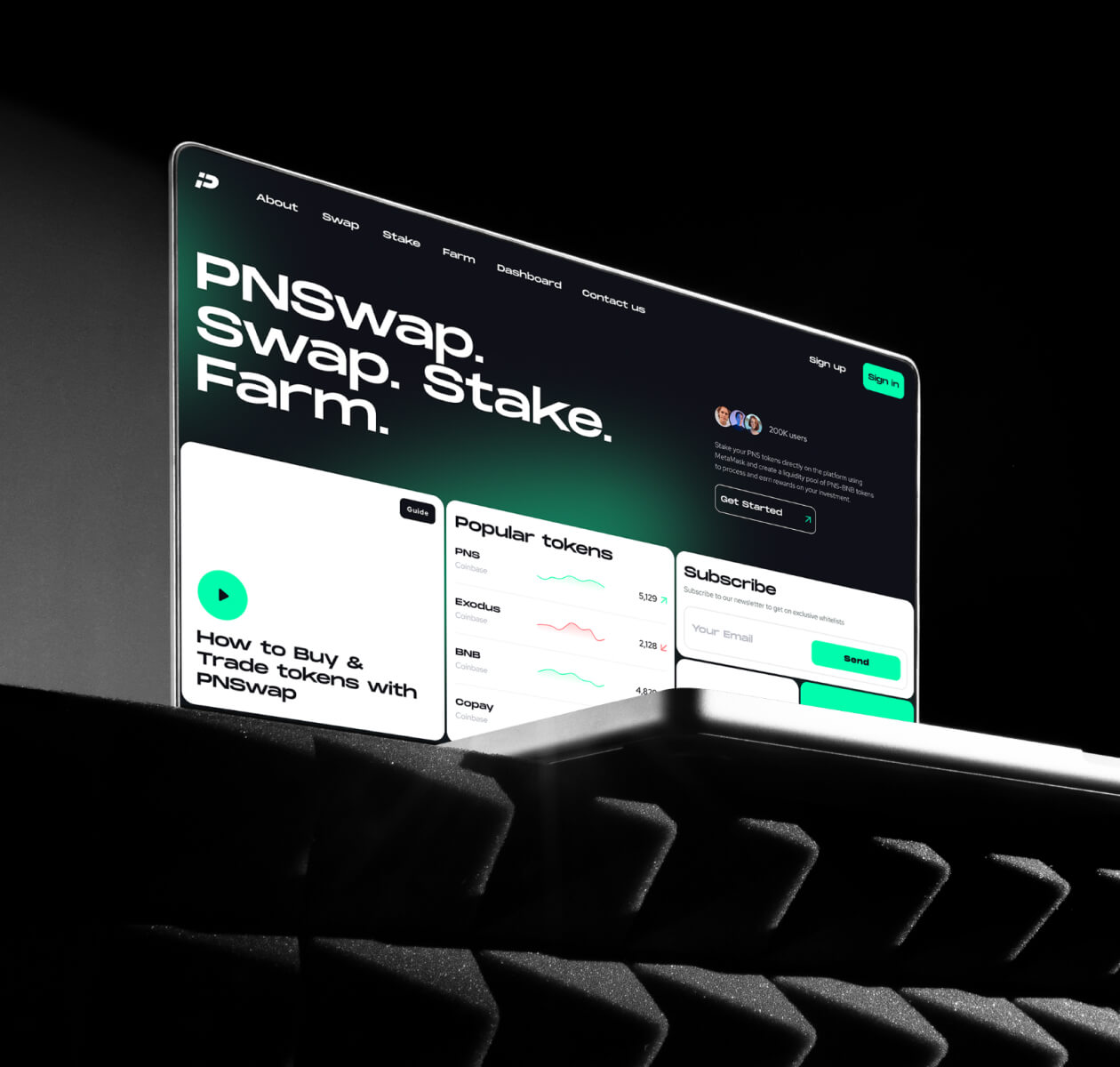 PNSwap – token exchange platform - Website Development - Photo 22