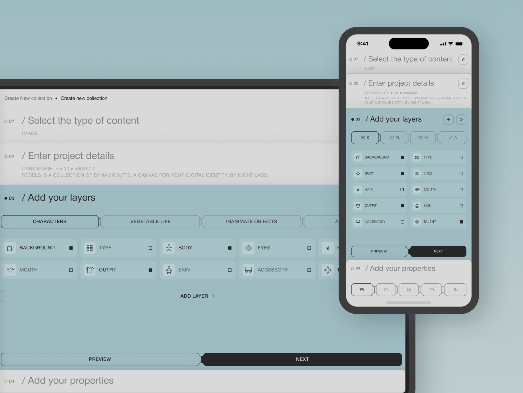 JoCreate – Application for creating NFT collections - Website Development - Photo 17