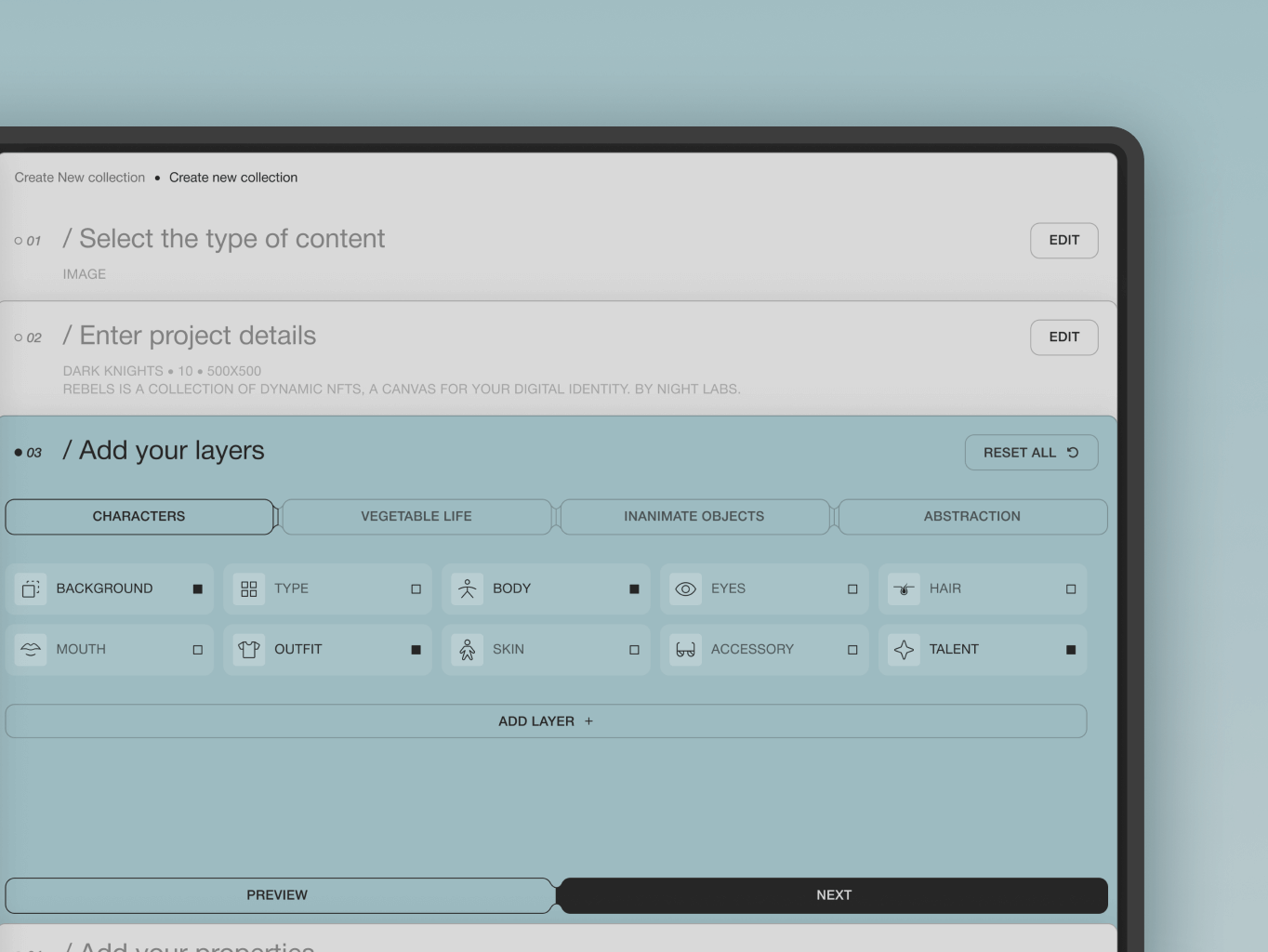 JoCreate – Application for creating NFT collections - Website Development - Photo 4