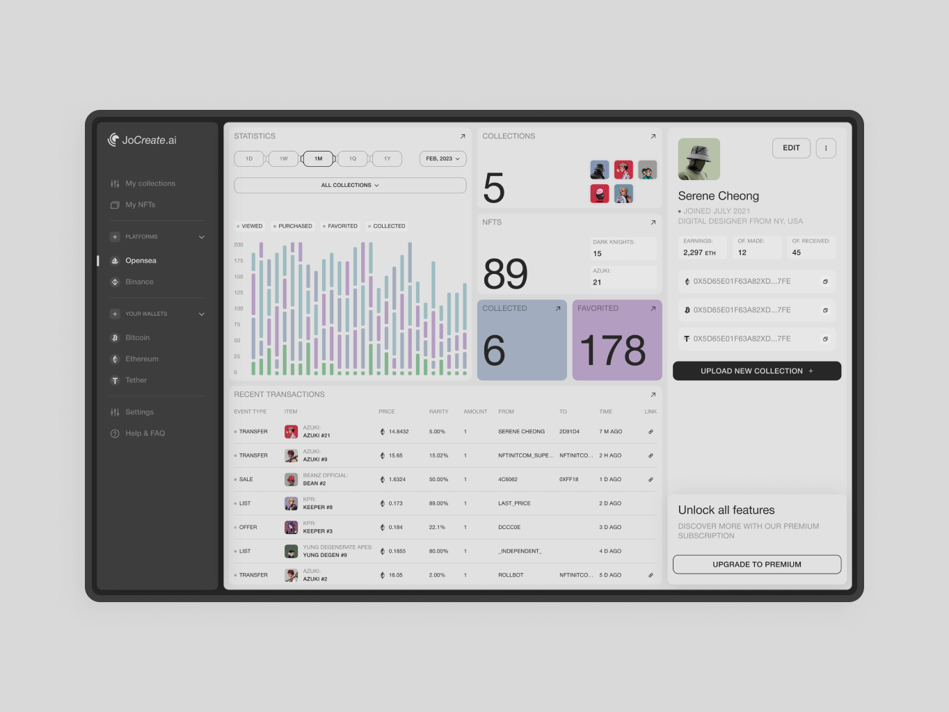 JoCreate – Application for creating NFT collections - Website Development - Photo 28