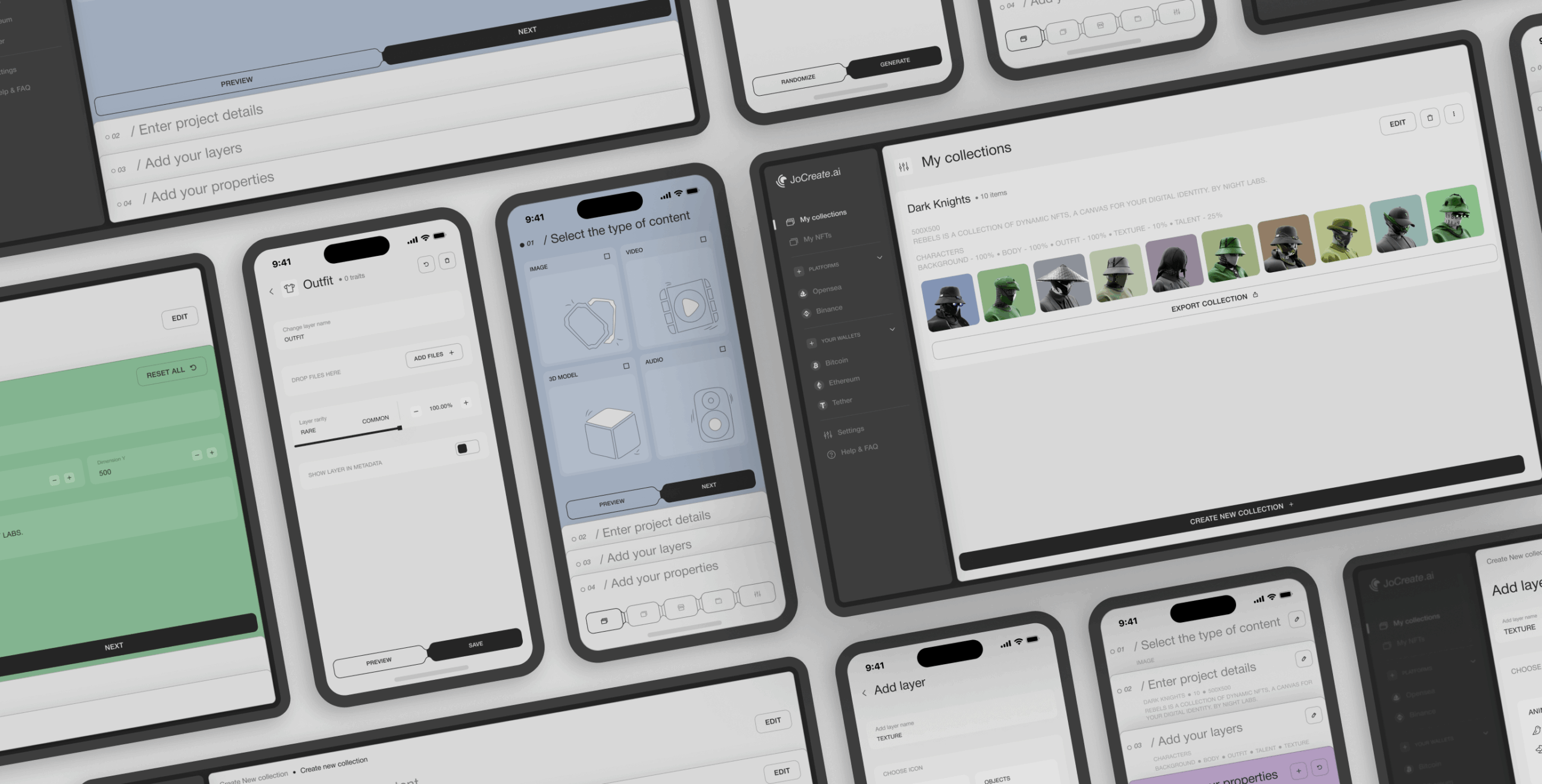 JoCreate – Application for creating NFT collections - Website Development - Photo 6
