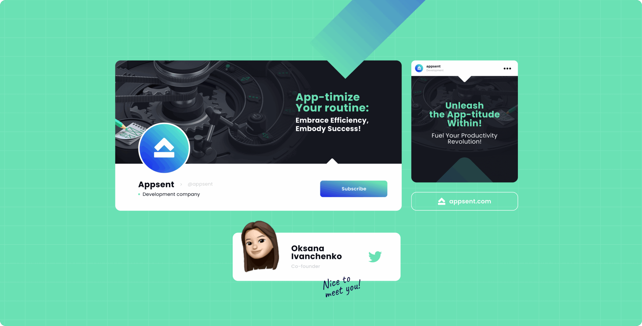 Appsent – Branding for the Application Developers company - Website Development - Photo 13