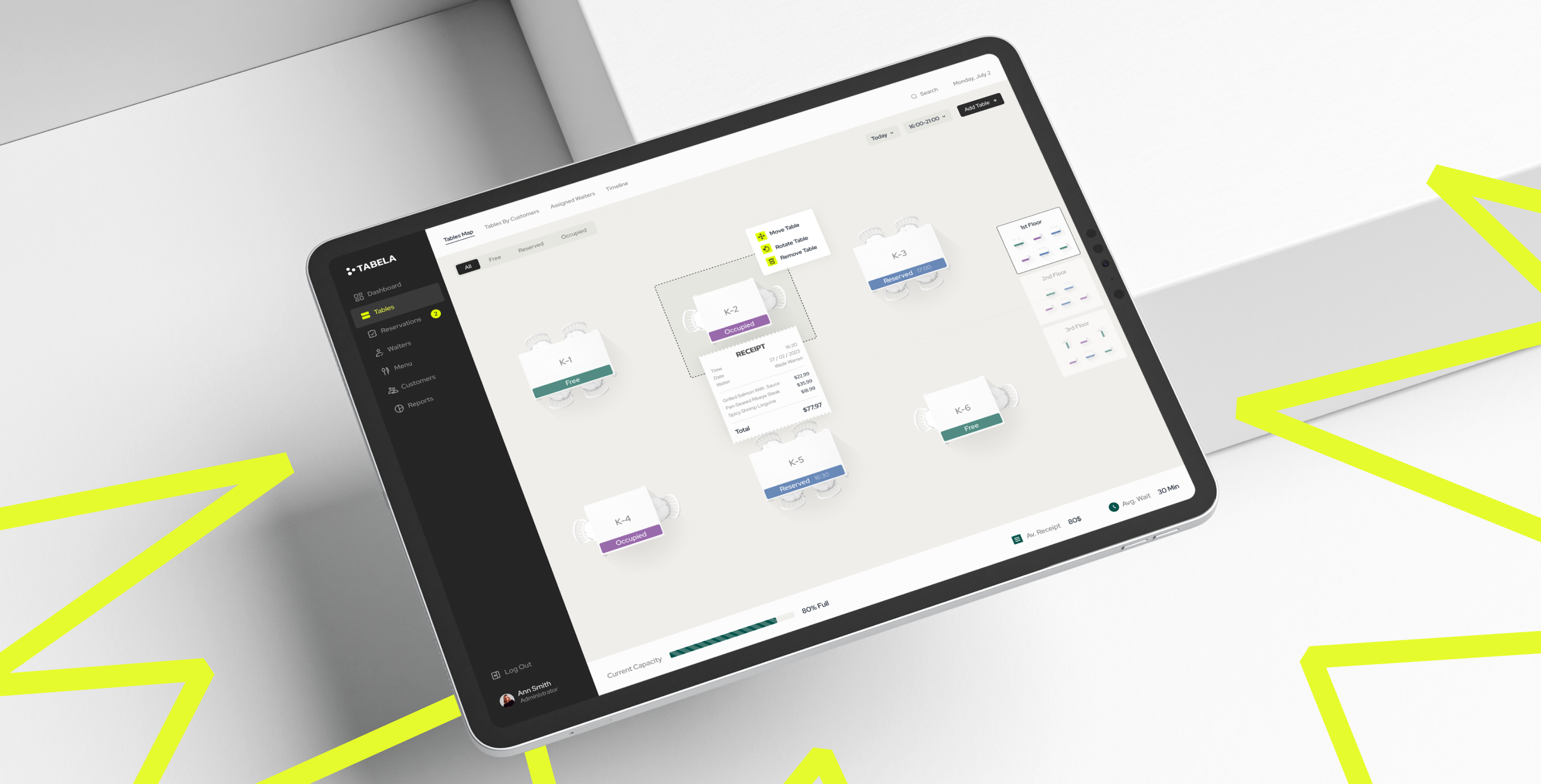 Tabela – a management system for Restaurants - Website Development - Photo 1