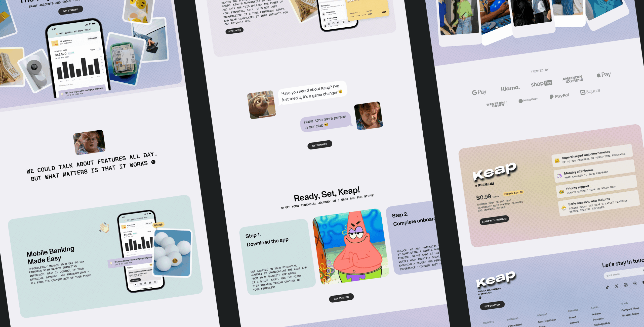 Keap – Promo website for budgeting mobile app - Website Development - Photo 8