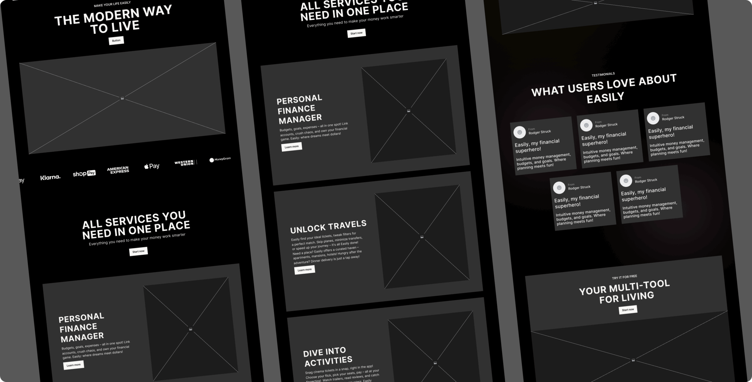 Easily – promo website for the super app - Website Development - Photo 8