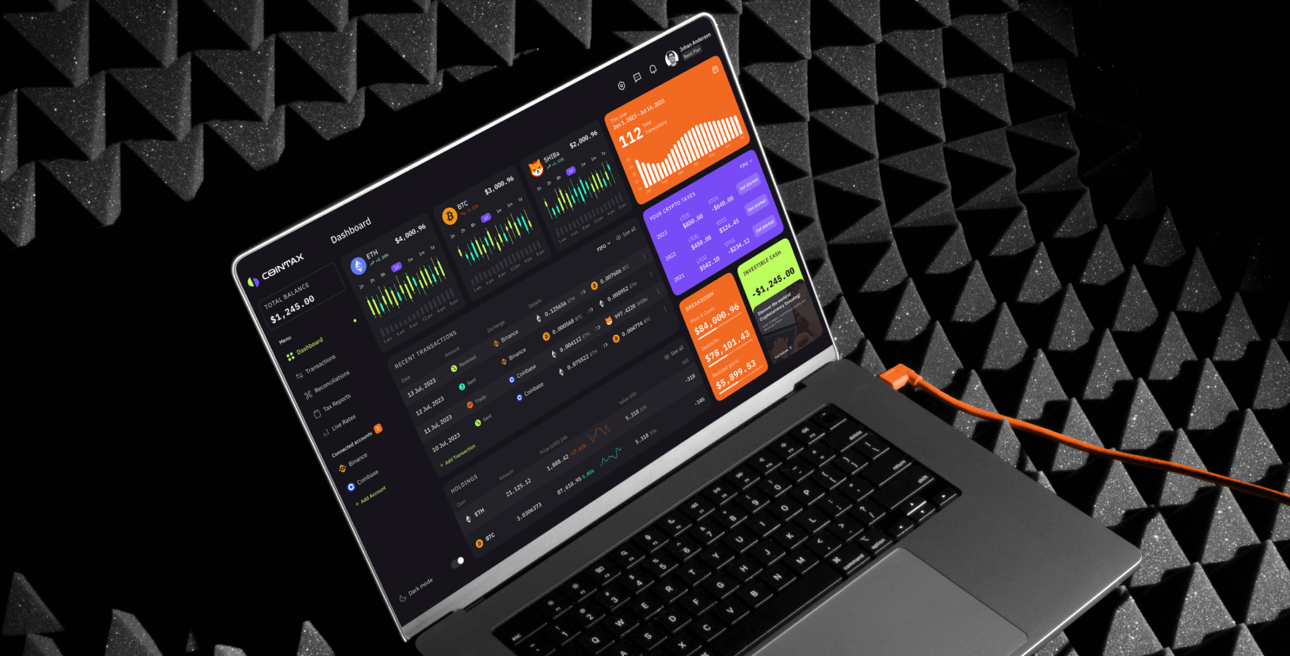 CoinTax – crypto tax reporting tool - Website Development - Photo 1