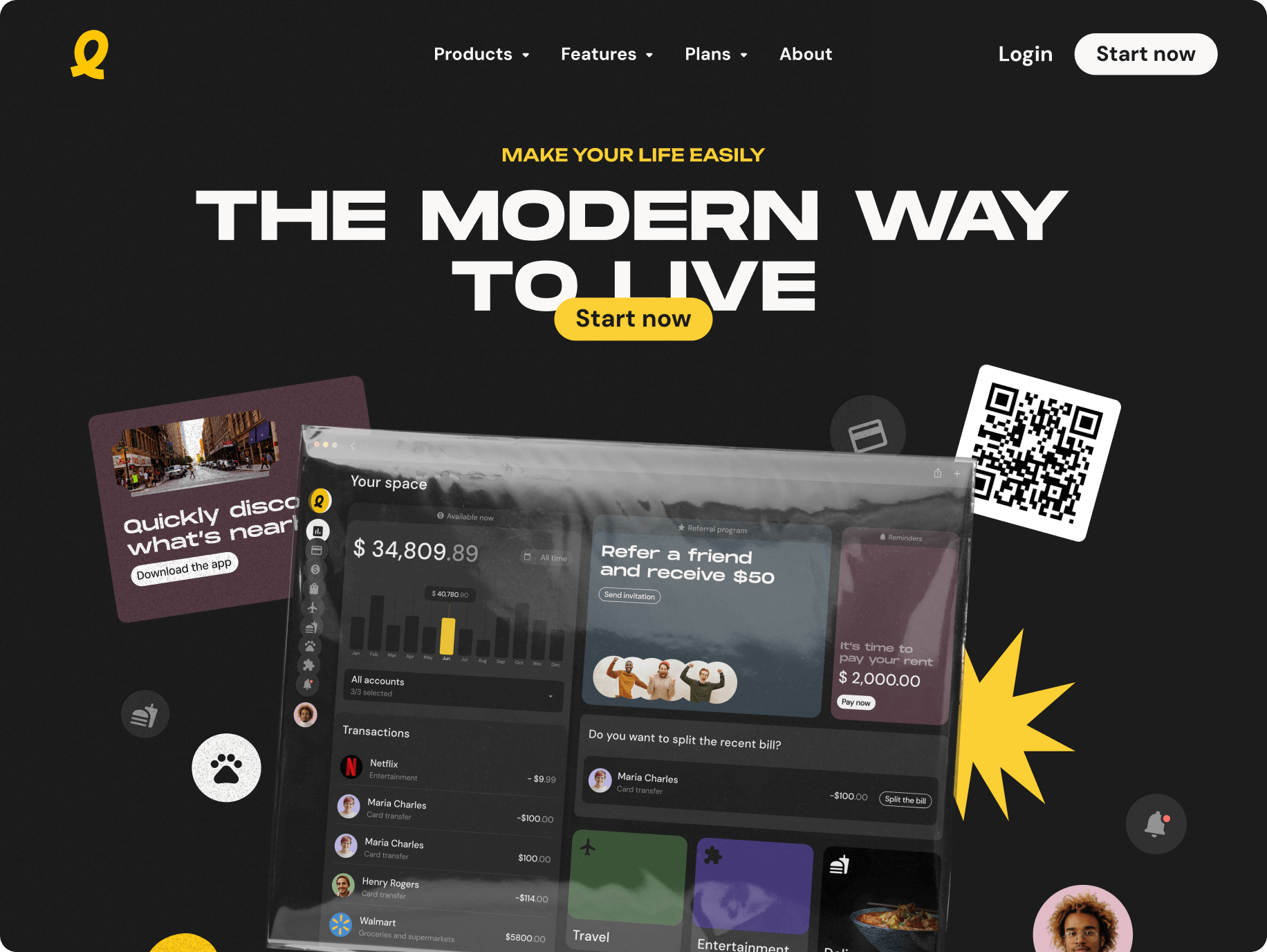 Easily – promo website for the super app - Website Development - Photo 16