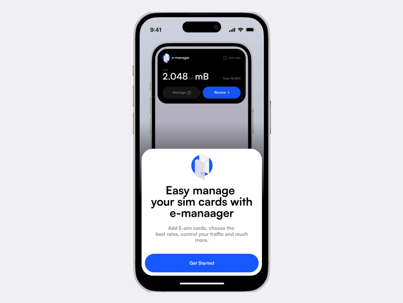 E-manager – mobile app for e-sim management - Website Development - Photo 19