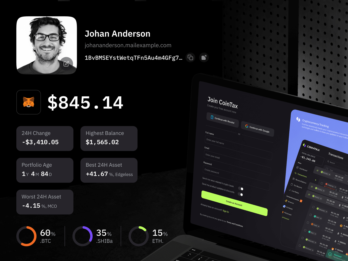 CoinTax – crypto tax reporting tool - Website Development - Photo 13