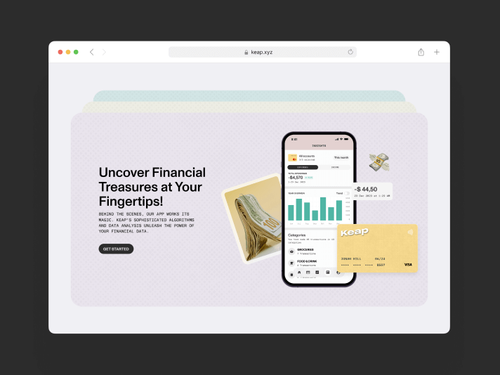 Keap – Promo website for budgeting mobile app - Website Development - Photo 3