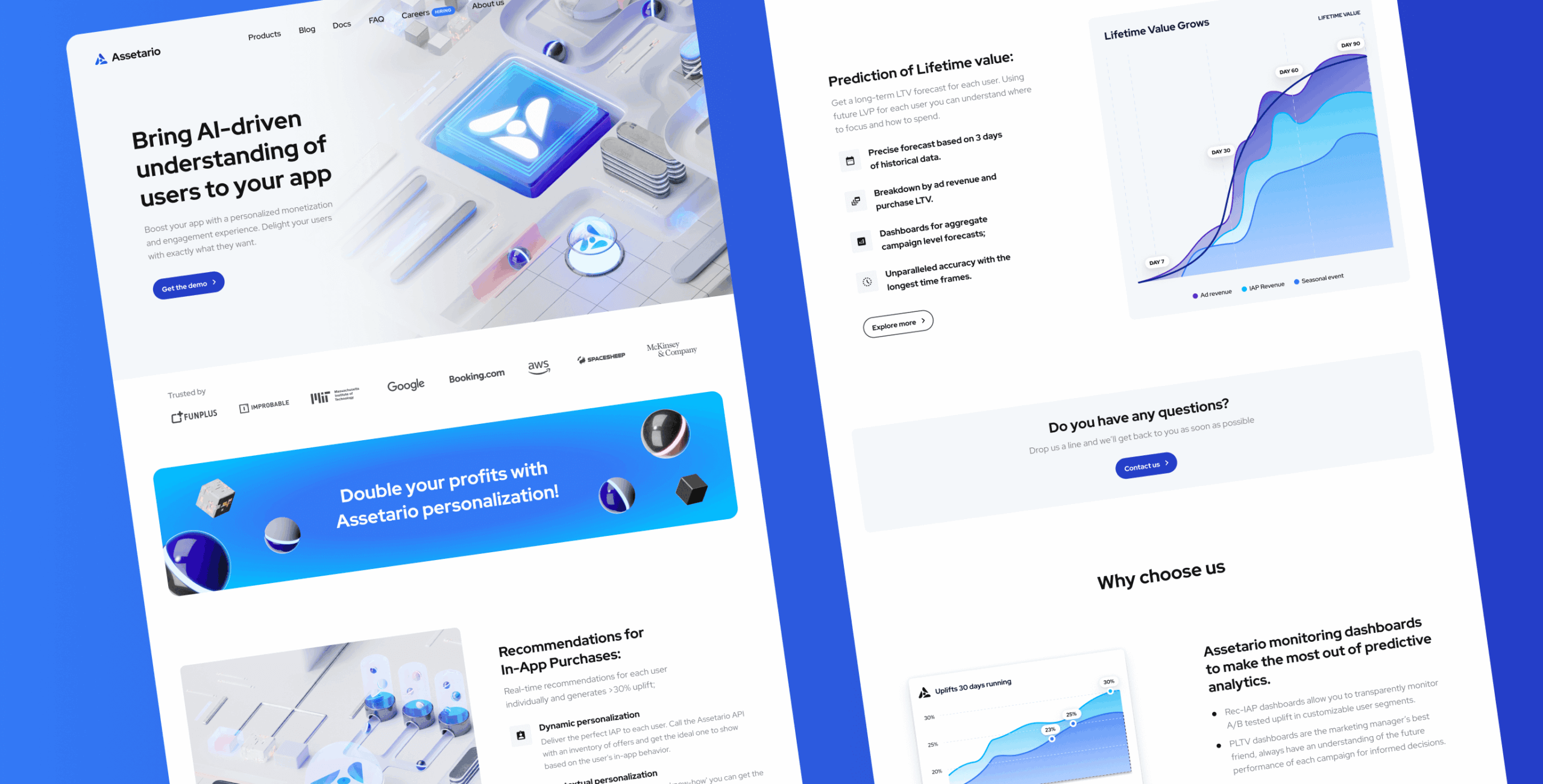 Assetario – website for the best in class platform for app personalization - Website Development - Photo 10