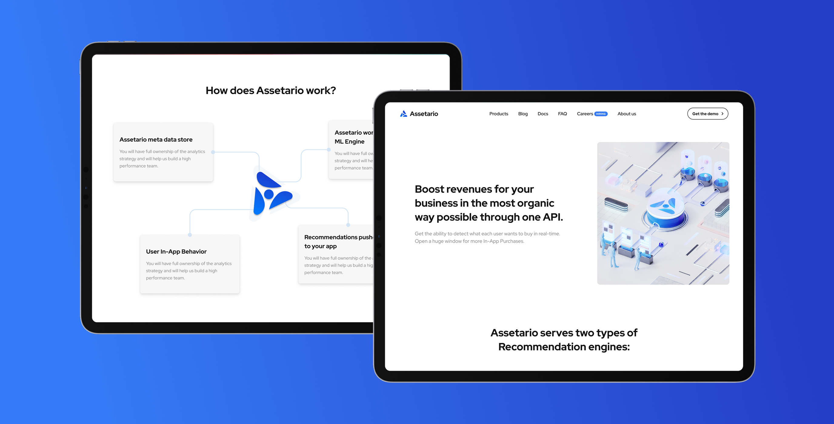 Assetario – website for the best in class platform for app personalization - Website Development - Photo 15