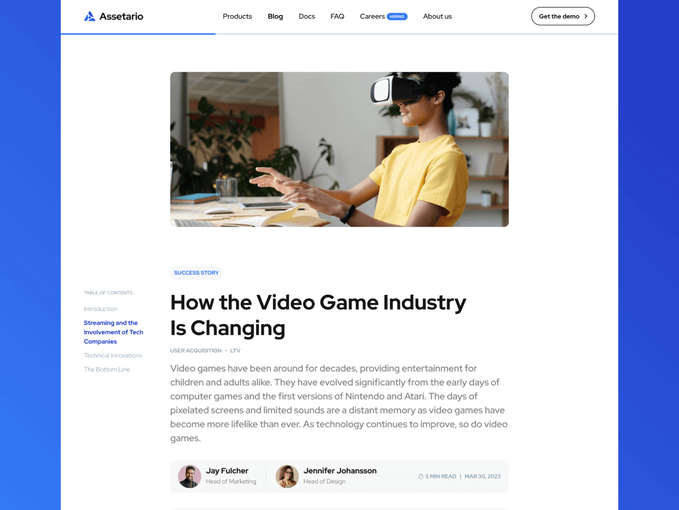Assetario – website for the best in class platform for app personalization - Website Development - Photo 6