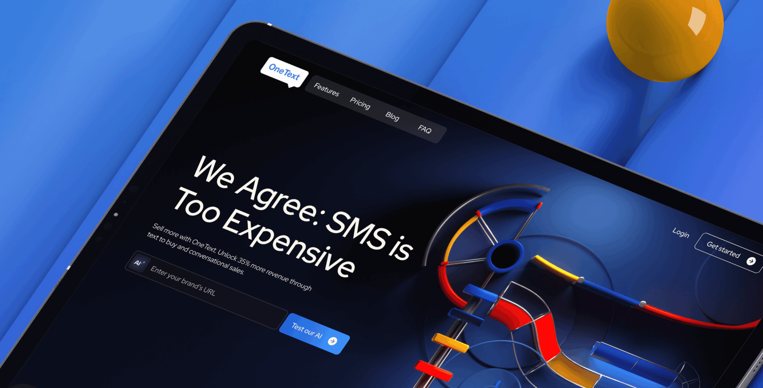 OneText – website redesign for SMS marketing tool - Website Development - Photo 1