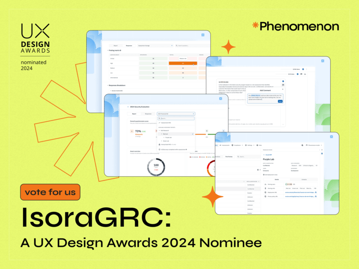Isora GRC: A UX Design Awards 2024 Nominee - image cover