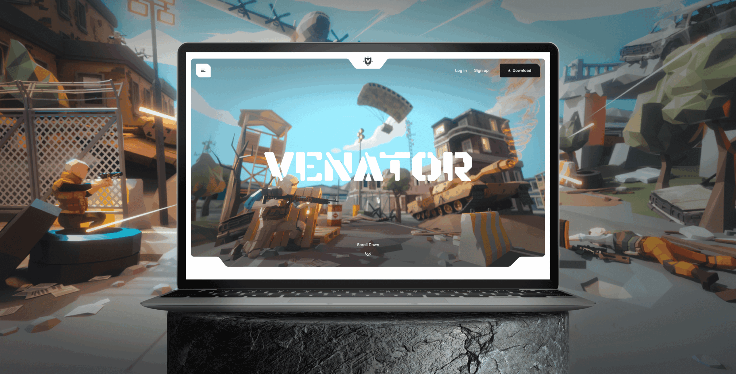 VENATOR – Promo site for a futuristic crypto game - Website Development - Photo 6