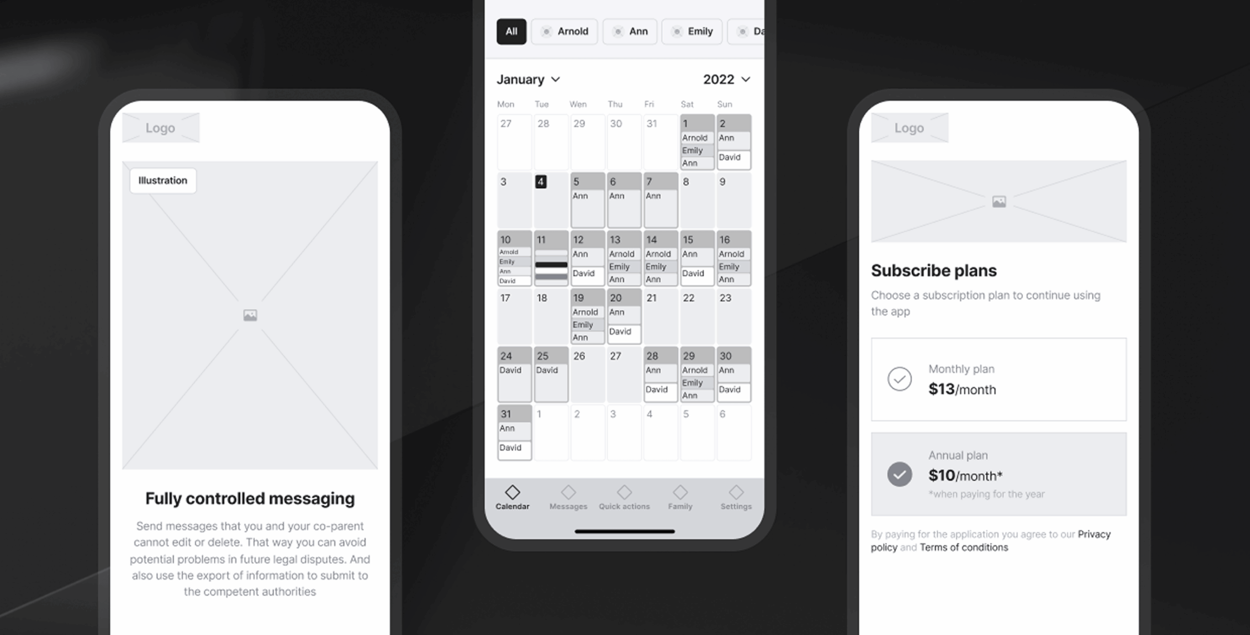 Both Homes – co-parenting mobile app - Website Development - Photo 9