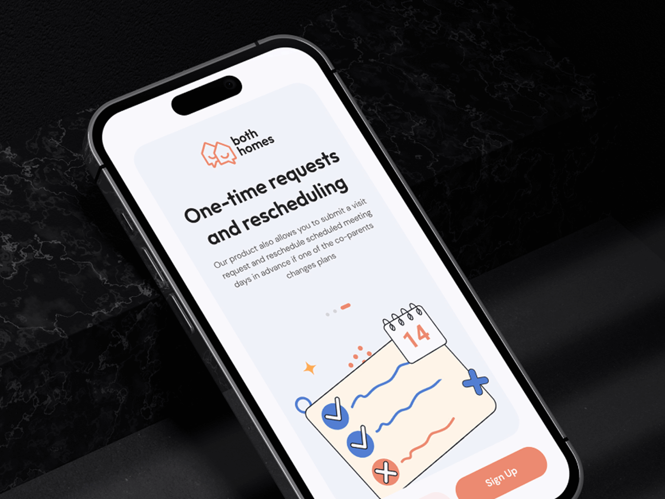 Both Homes – co-parenting mobile app - Website Development - Photo 4