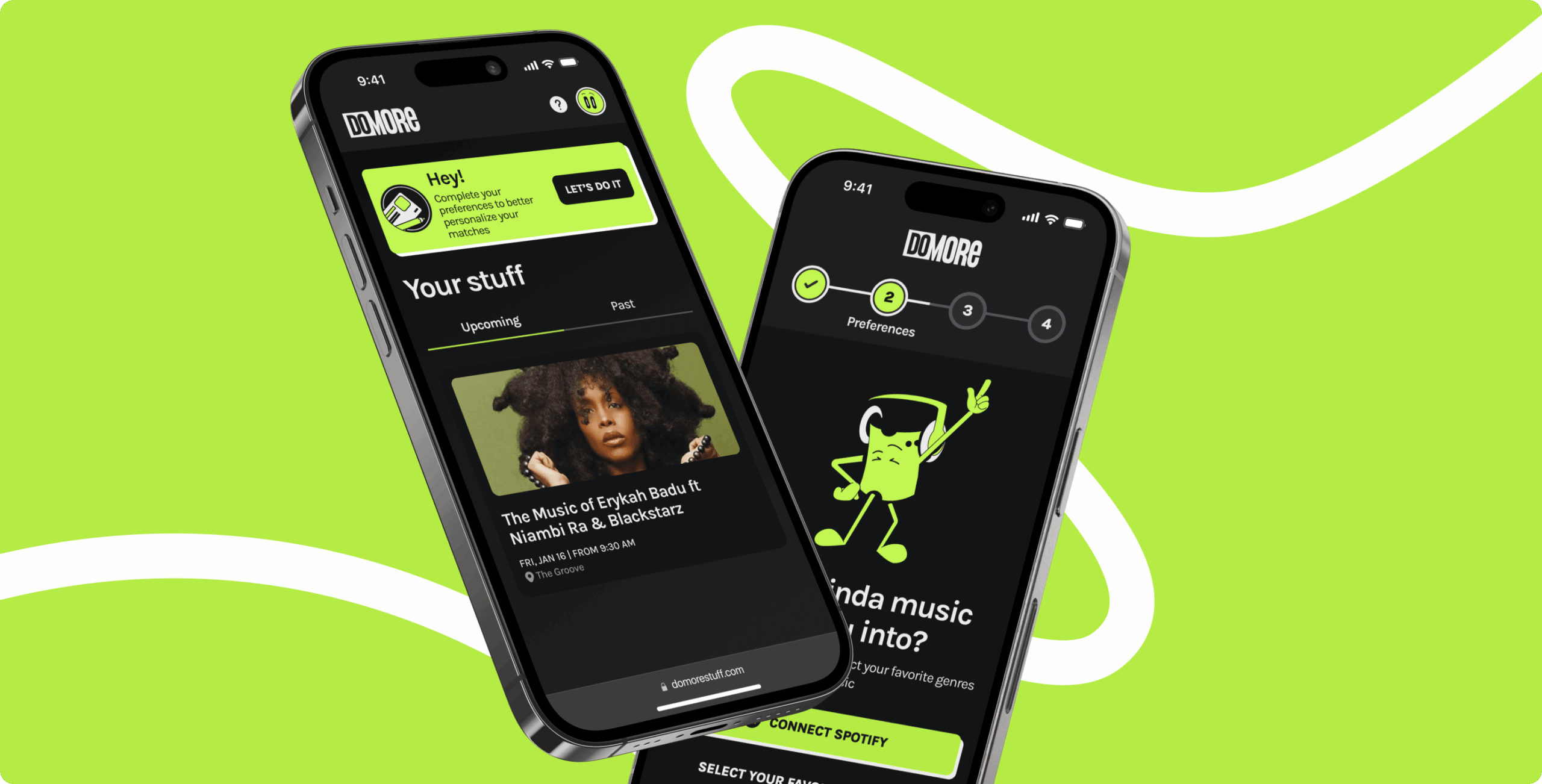 DoMORE — mobile redesign for a ticket subscription platform - Website Development - Photo 1