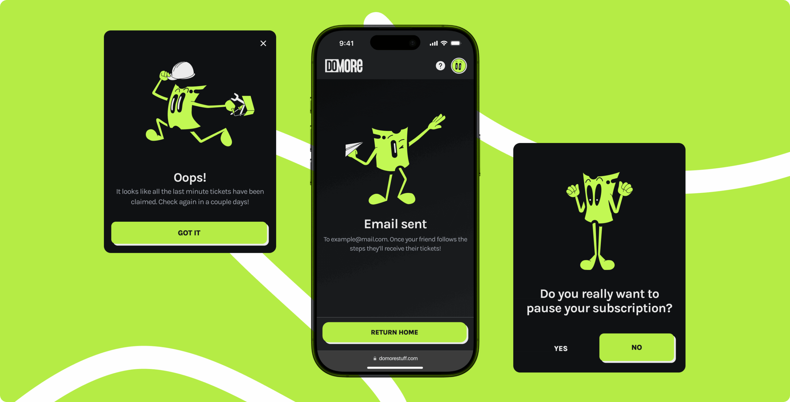 DoMORE — mobile redesign for a ticket subscription platform - Website Development - Photo 27
