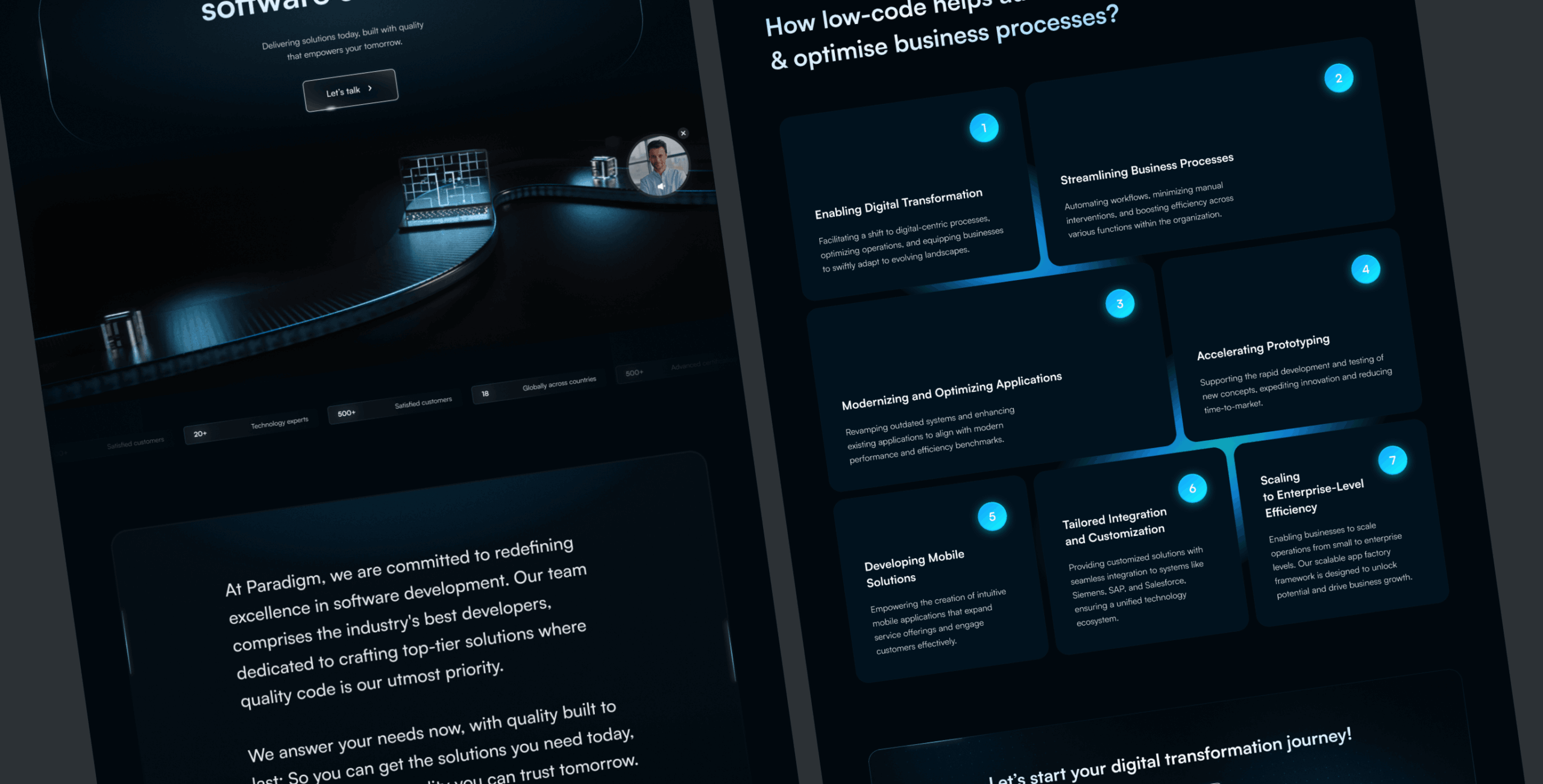 Paradigm – website for low-code software developers - Website Development - Photo 9