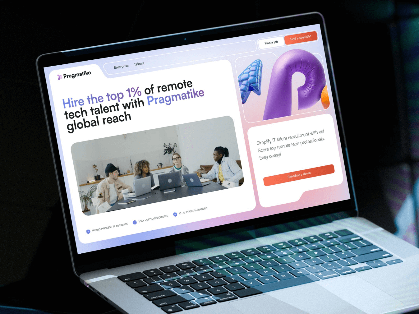 Pragmatike – IT talent recruitment platform - Website Development - Photo 1