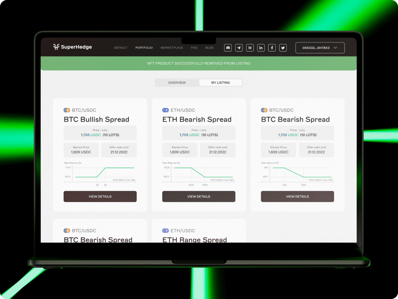 SuperHedge – principal-protected DeFi structured vaults - Website Development - Photo 2