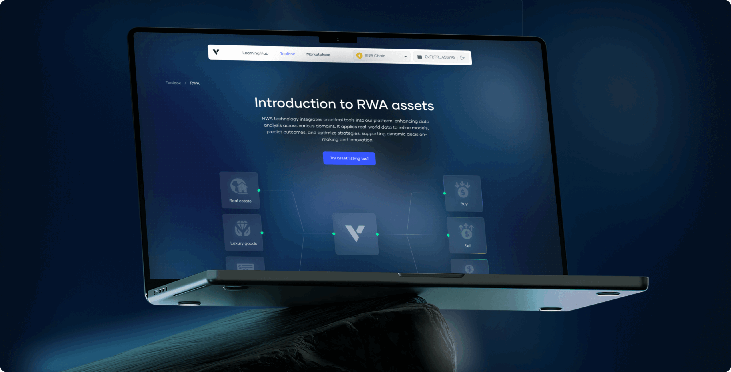 Value Chain – empowering investment through RWA tokenization and AI-driven insights - Website Development - Photo 1