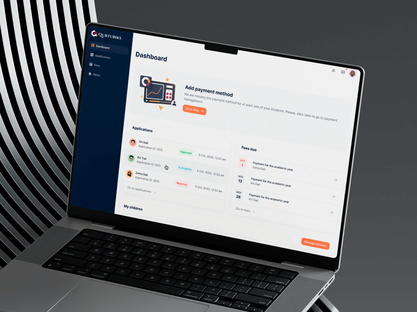 Qurtuba – online school platform - Website Development - Photo 2