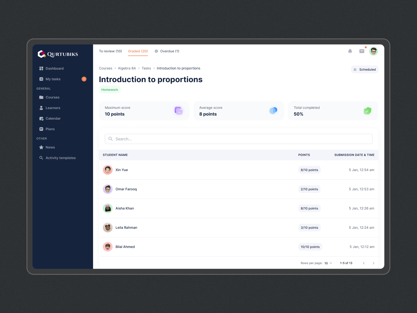 Qurtuba – online school platform - Website Development - Photo 6