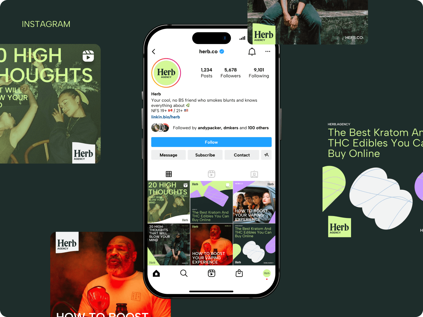 Herb.Agency – rebranding the cannabis experience - Website Development - Photo 18