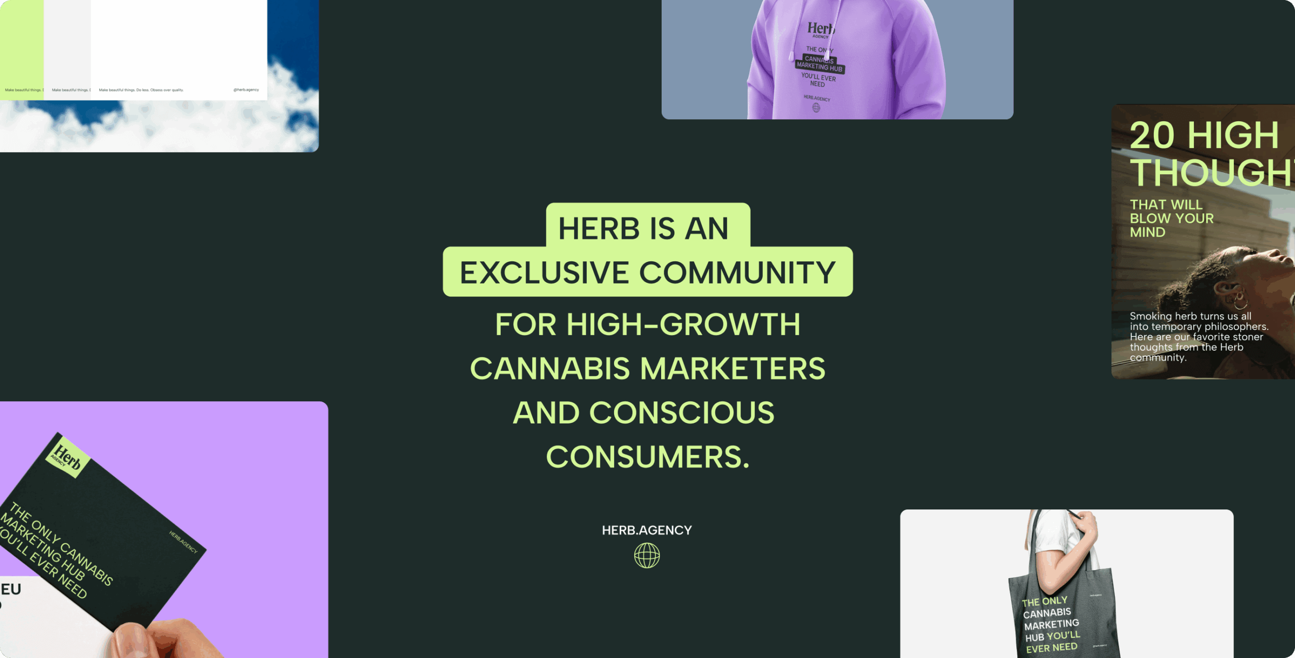 Herb.Agency – rebranding the cannabis experience - Website Development - Photo 6