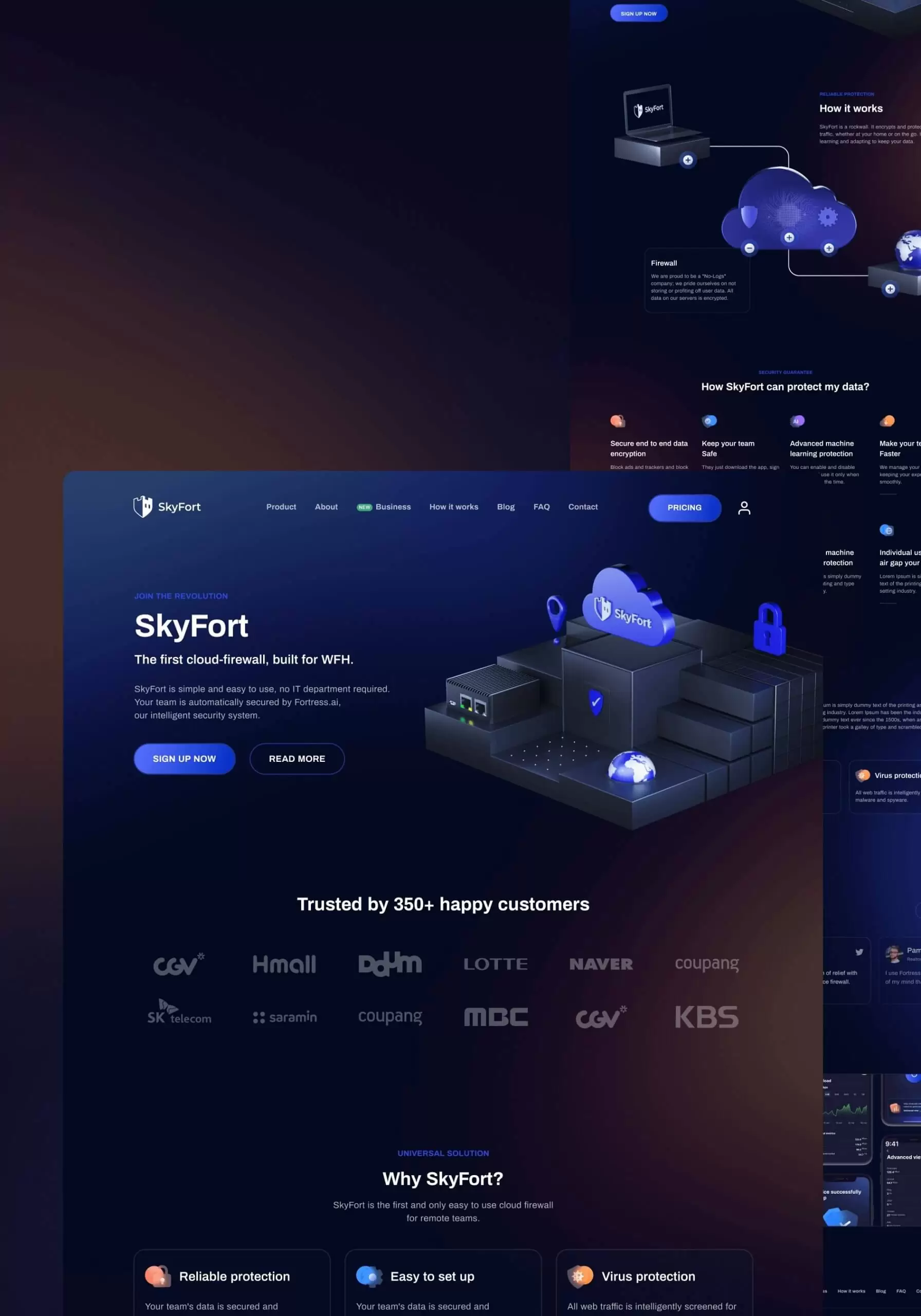 SkyFort – Security Firewall website - image cover