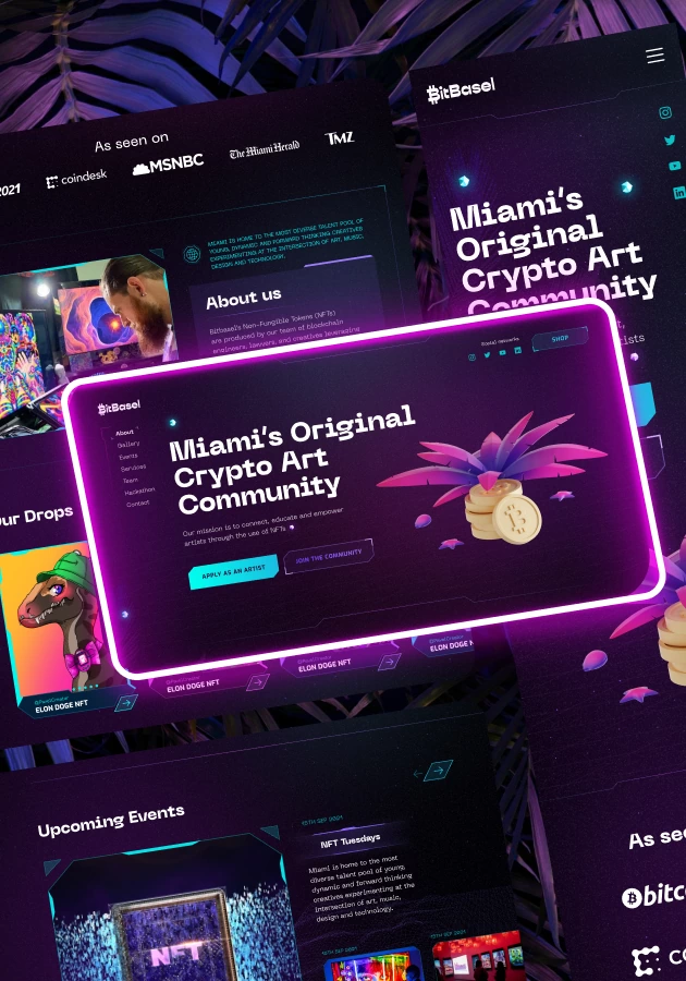 BitBasel – NFT Community landing page - image cover