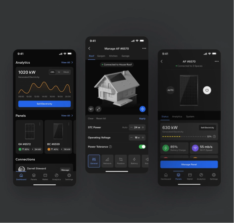 Ectopanel – Solar panels control mobile app - image cover